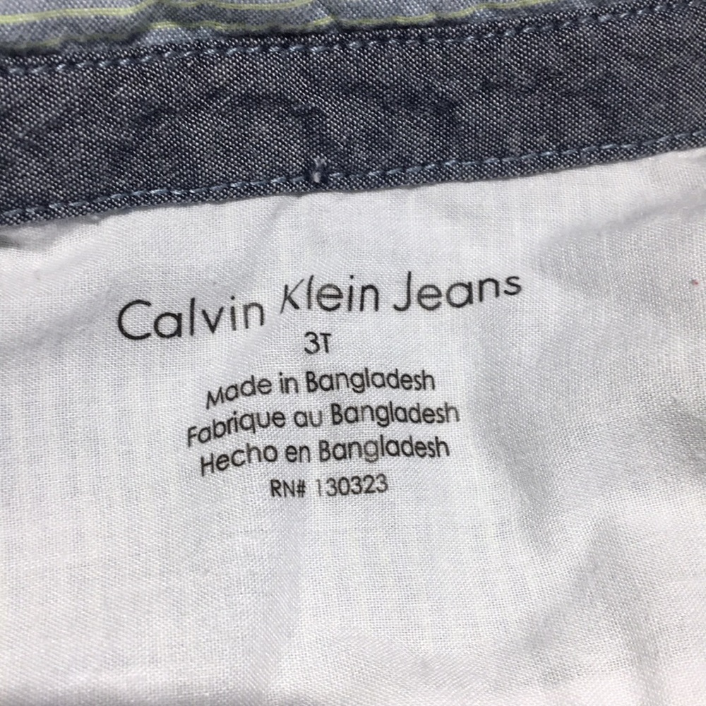 Calvin Klein Jeans 3T Button Up Shirt